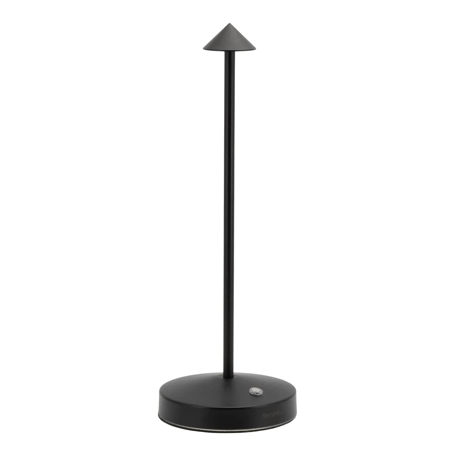 Securit® Lampe de table LED sans fil "Angelina" - Noir - Intérieur/Extérieur - Câble magnétique inclus