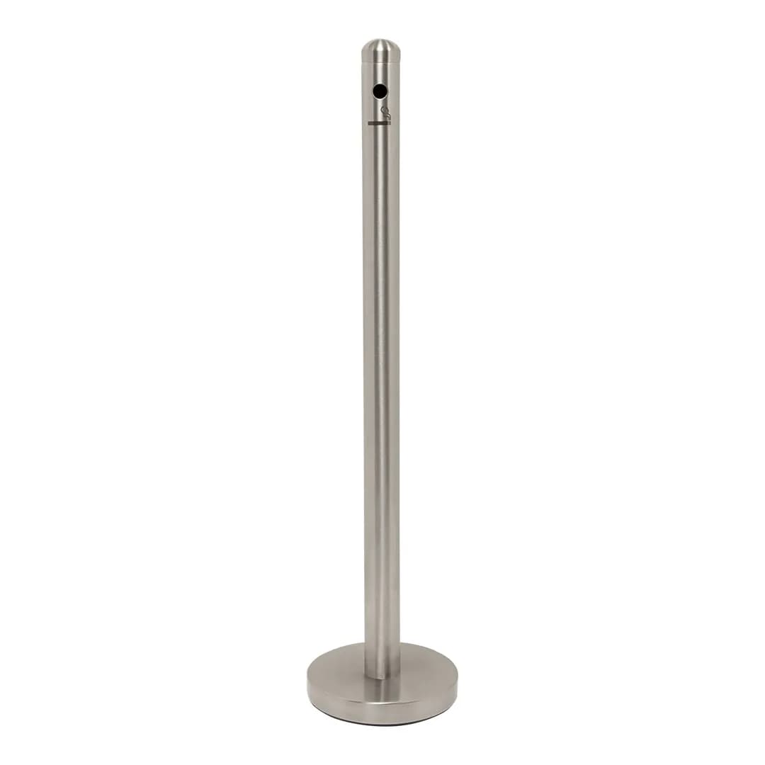 Securit® Vanjska Pepeljara na Stupu – Krom – 105 cm – Komplet Postolje i Baza